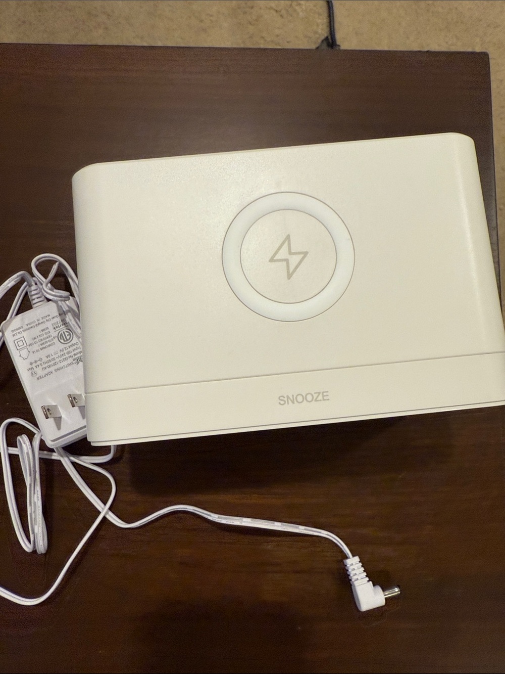 Hearth & Hand Cream Wireless Charging Alarm Clock